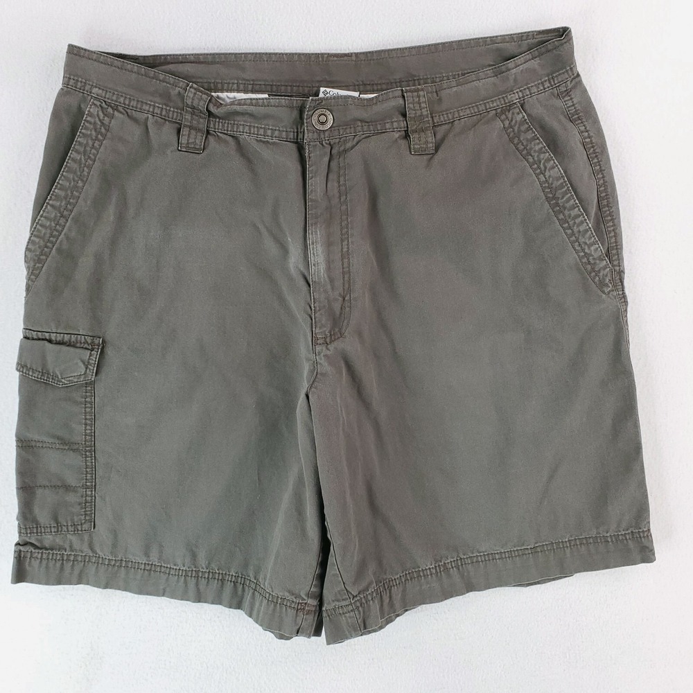 Columbia Shorts Mens 38 Gray Cargo Utility Field Hiking‎ Outdoor 9"